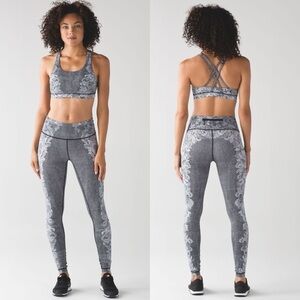 Lululemon Speed Wunder Florence Lace Tight Nulux size 4